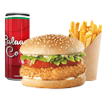 Hot & Spicy Crispy Chicken Burger Meal 