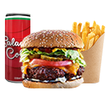 Buffalo Chicken Burger Meal 