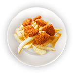 Chicken Nuggets & Chips  (4) 
