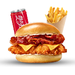 Hot & Spicy Crispy Chicken Burger Meal 